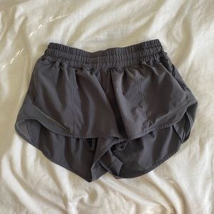 Lululemon Hotty Hot Run Shorts Grey